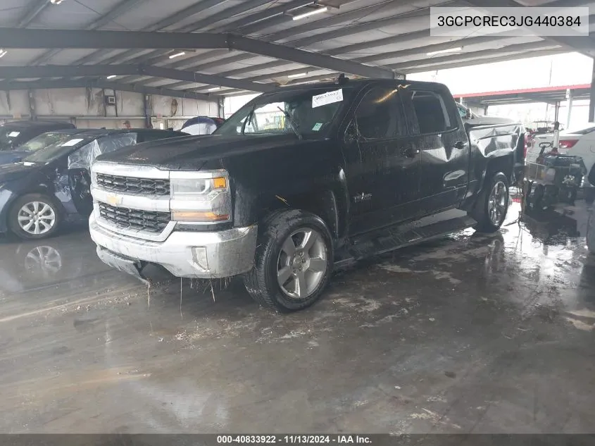 3GCPCREC3JG440384 2018 Chevrolet Silverado 1500 1Lt