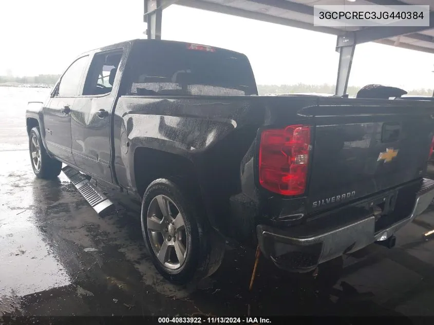 3GCPCREC3JG440384 2018 Chevrolet Silverado 1500 1Lt