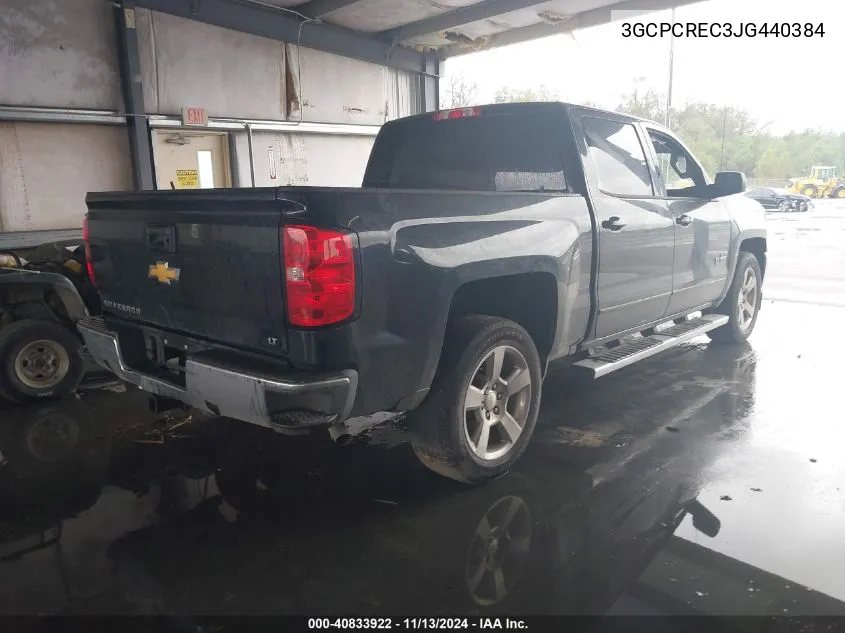 3GCPCREC3JG440384 2018 Chevrolet Silverado 1500 1Lt