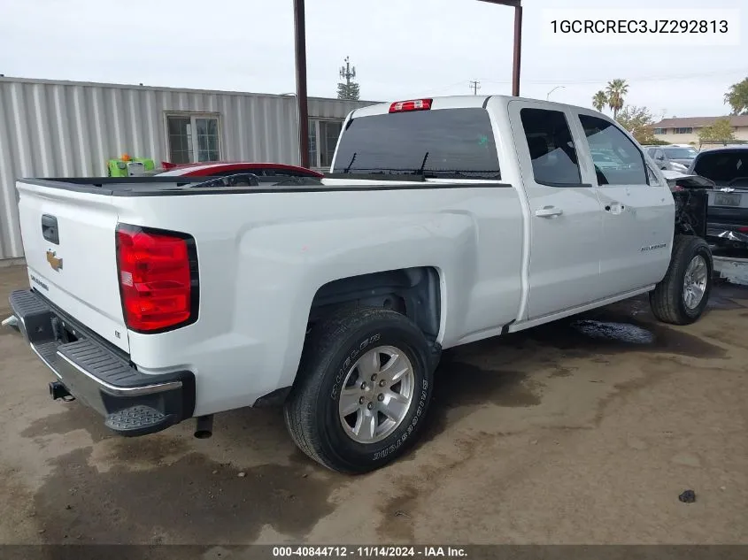 2018 Chevrolet Silverado 1500 1Lt VIN: 1GCRCREC3JZ292813 Lot: 40844712