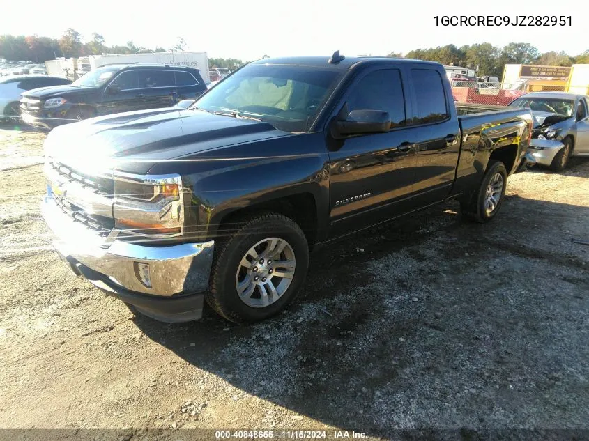 2018 Chevrolet Silverado 1500 1Lt VIN: 1GCRCREC9JZ282951 Lot: 40848655