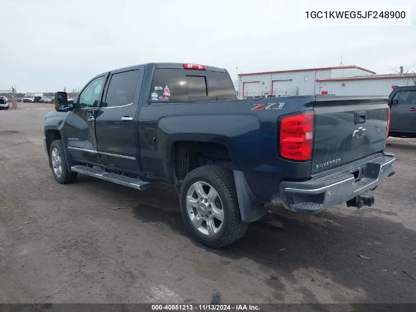 1GC1KWEG5JF248900 2018 Chevrolet Silverado 2500Hd Ltz