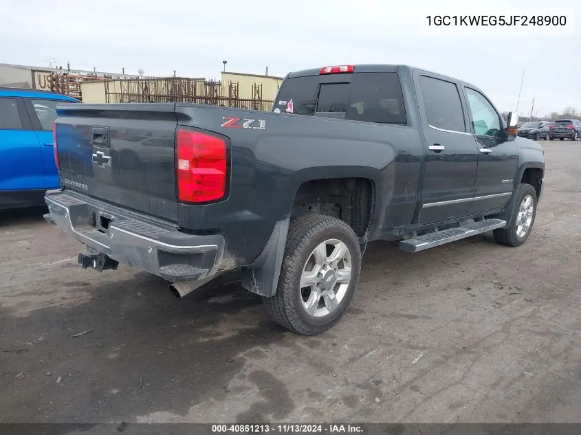 1GC1KWEG5JF248900 2018 Chevrolet Silverado 2500Hd Ltz