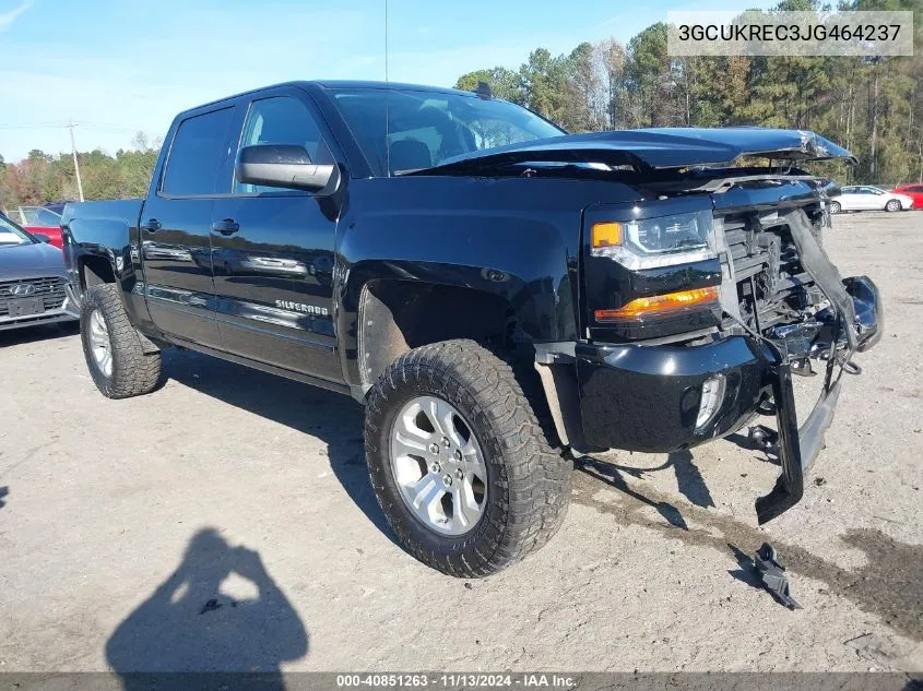 2018 Chevrolet Silverado 1500 2Lt VIN: 3GCUKREC3JG464237 Lot: 40851263