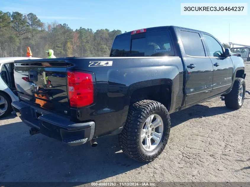 2018 Chevrolet Silverado 1500 2Lt VIN: 3GCUKREC3JG464237 Lot: 40851263