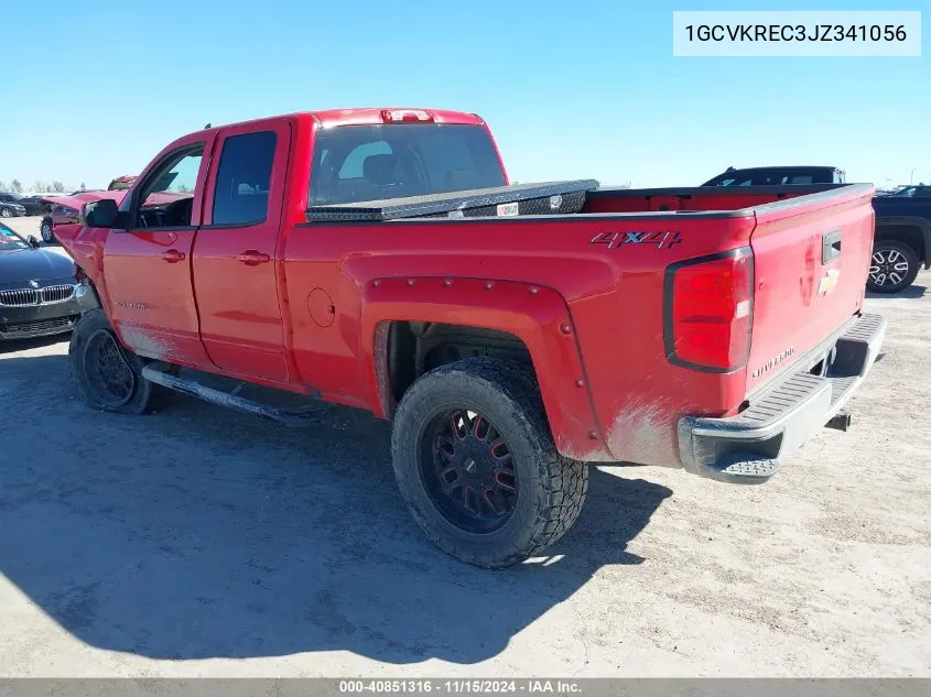 2018 Chevrolet Silverado 1500 1Lt VIN: 1GCVKREC3JZ341056 Lot: 40851316