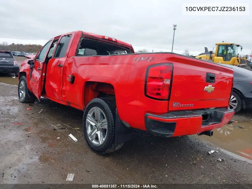 2018 Chevrolet Silverado 1500 Custom VIN: 1GCVKPEC7JZ236153 Lot: 40851357