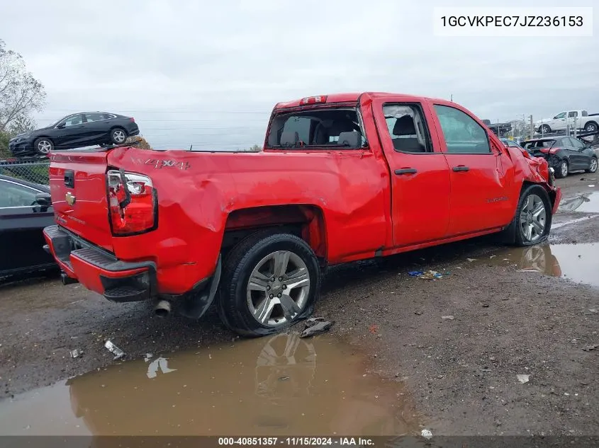 2018 Chevrolet Silverado 1500 Custom VIN: 1GCVKPEC7JZ236153 Lot: 40851357