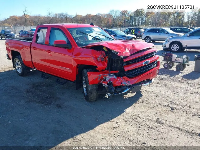 2GCVKREC9J1105701 2018 Chevrolet Silverado 1500 2Lt