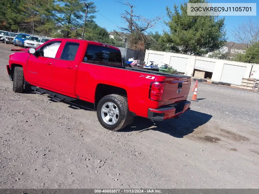 2GCVKREC9J1105701 2018 Chevrolet Silverado 1500 2Lt