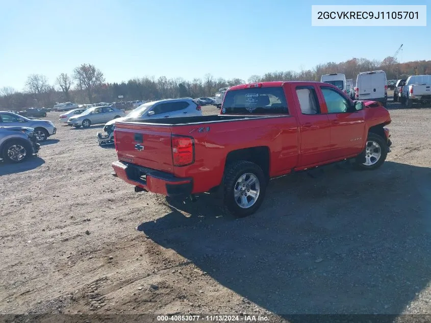 2GCVKREC9J1105701 2018 Chevrolet Silverado 1500 2Lt