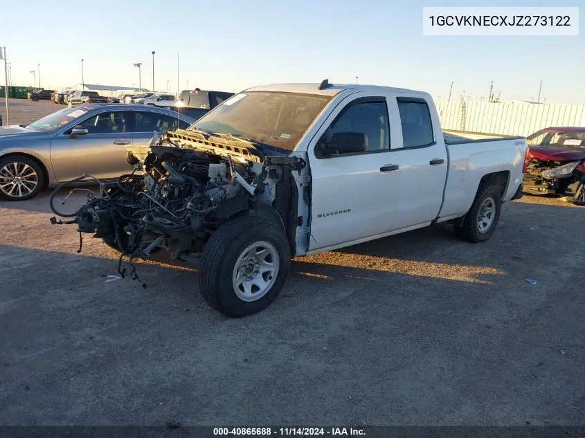 2018 Chevrolet Silverado 1500 Wt VIN: 1GCVKNECXJZ273122 Lot: 40865688