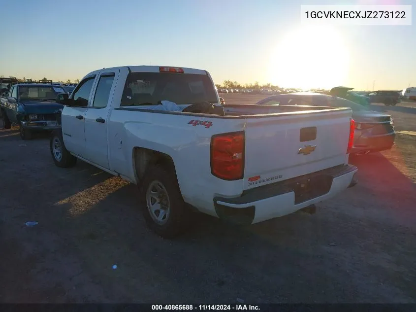 2018 Chevrolet Silverado 1500 Wt VIN: 1GCVKNECXJZ273122 Lot: 40865688