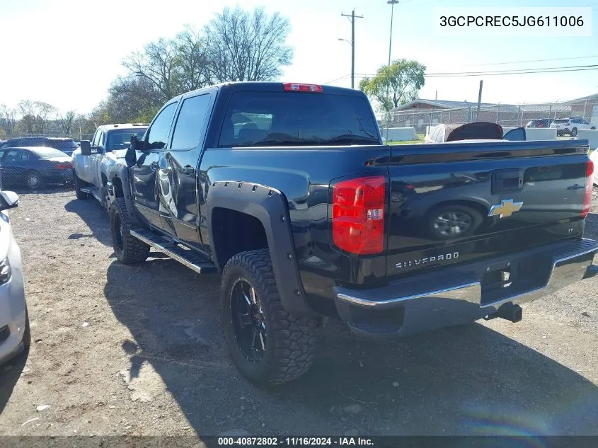 2018 Chevrolet Silverado 1500 1Lt VIN: 3GCPCREC5JG611006 Lot: 40872802