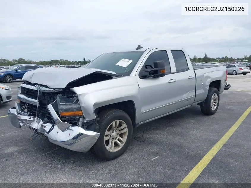 2018 Chevrolet Silverado 1500 1Lt VIN: 1GCRCREC2JZ150226 Lot: 40882373