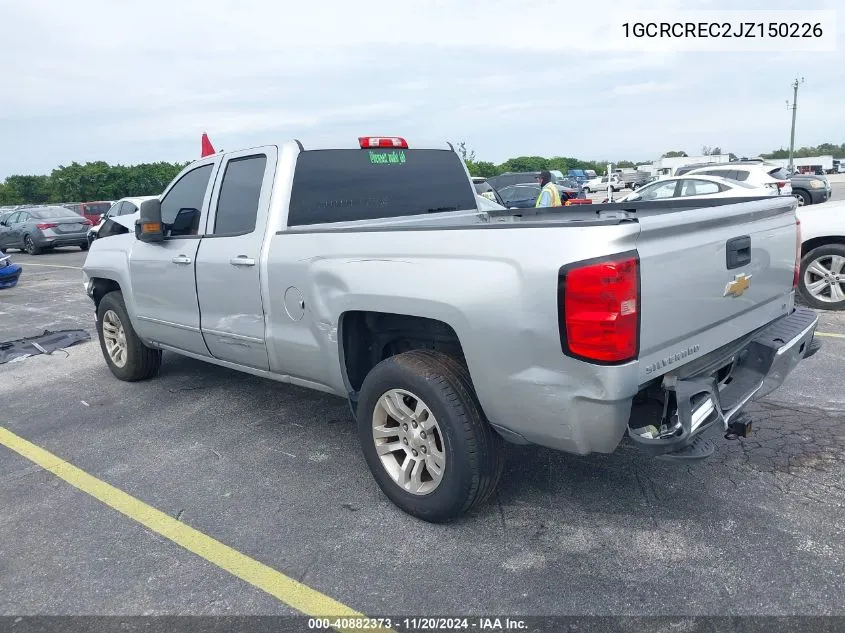 2018 Chevrolet Silverado 1500 1Lt VIN: 1GCRCREC2JZ150226 Lot: 40882373