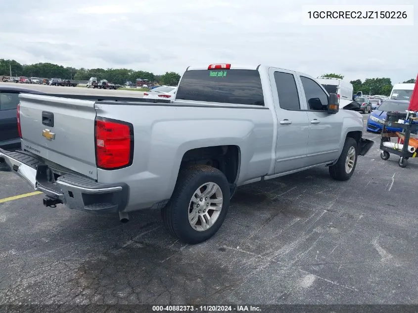 2018 Chevrolet Silverado 1500 1Lt VIN: 1GCRCREC2JZ150226 Lot: 40882373