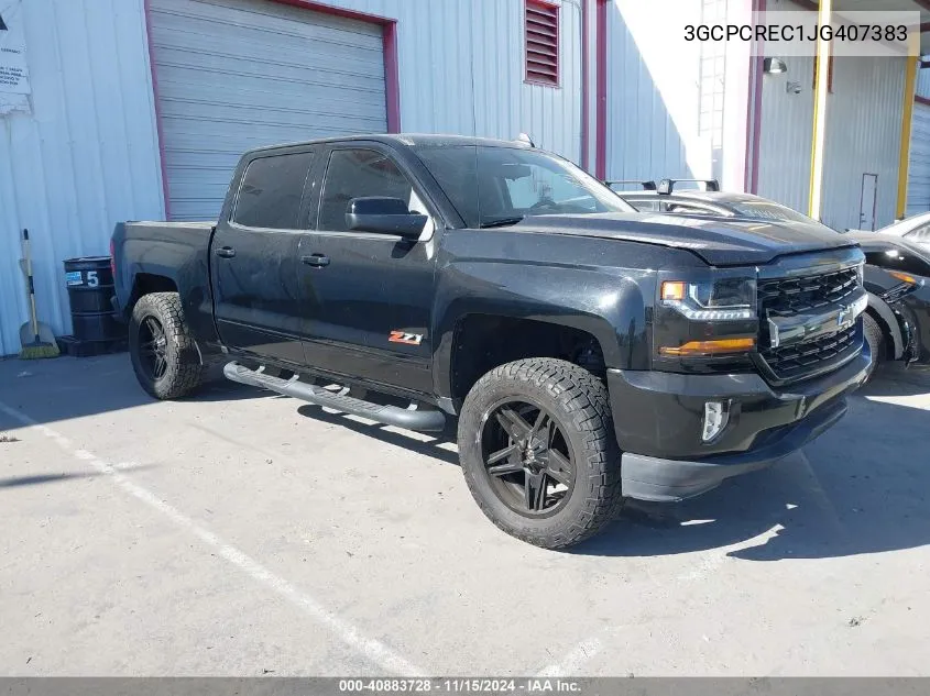 2018 Chevrolet Silverado 1500 1Lt VIN: 3GCPCREC1JG407383 Lot: 40883728