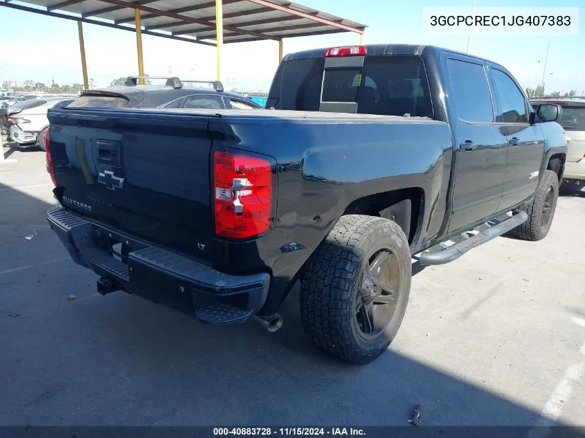 2018 Chevrolet Silverado 1500 1Lt VIN: 3GCPCREC1JG407383 Lot: 40883728