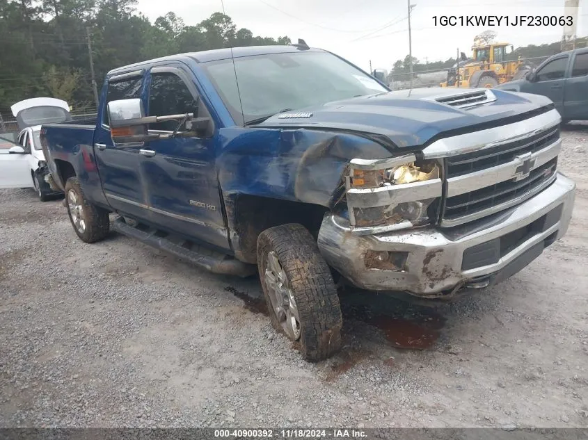 2018 Chevrolet Silverado 2500Hd Ltz VIN: 1GC1KWEY1JF230063 Lot: 40900392