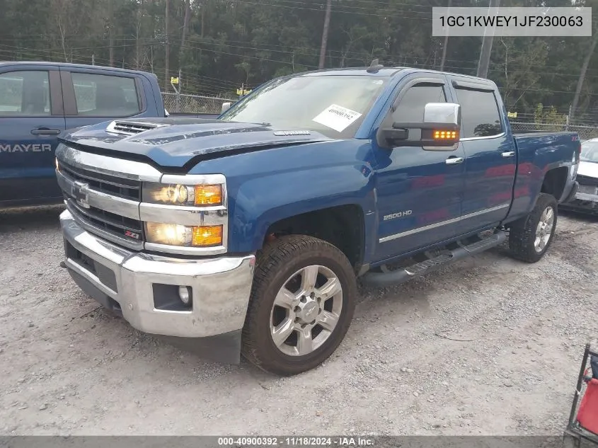 2018 Chevrolet Silverado 2500Hd Ltz VIN: 1GC1KWEY1JF230063 Lot: 40900392