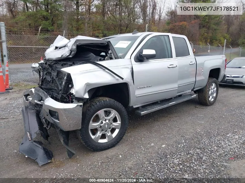 2018 Chevrolet Silverado 2500Hd Ltz VIN: 1GC1KWEY7JF178521 Lot: 40904624