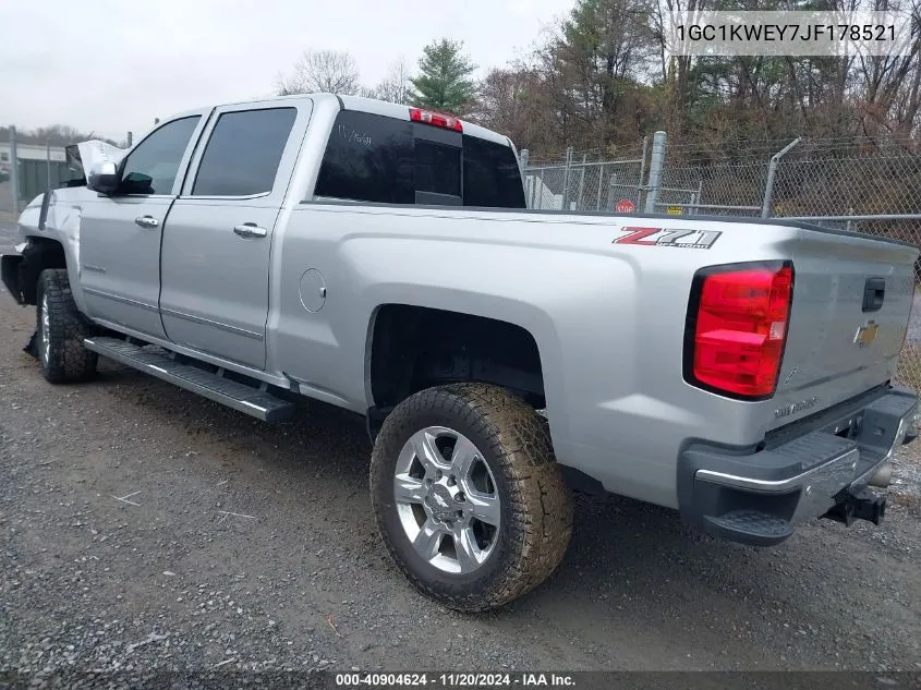 2018 Chevrolet Silverado 2500Hd Ltz VIN: 1GC1KWEY7JF178521 Lot: 40904624