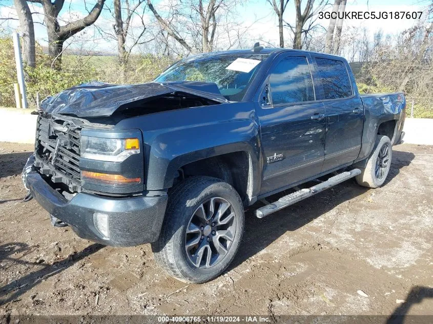 2018 Chevrolet Silverado 1500 2Lt VIN: 3GCUKREC5JG187607 Lot: 40906765