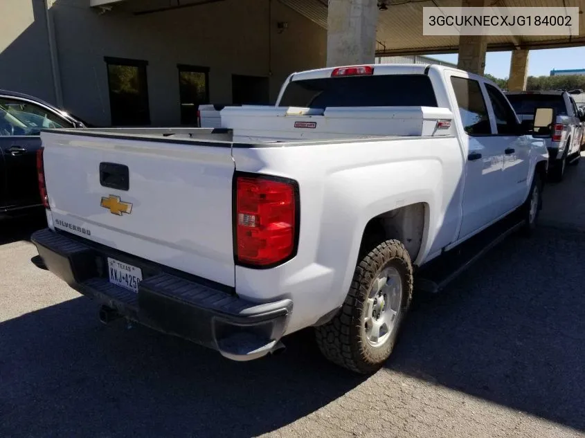 2018 Chevrolet Silverado K1500/K1500 Ls VIN: 3GCUKNECXJG184002 Lot: 40930842