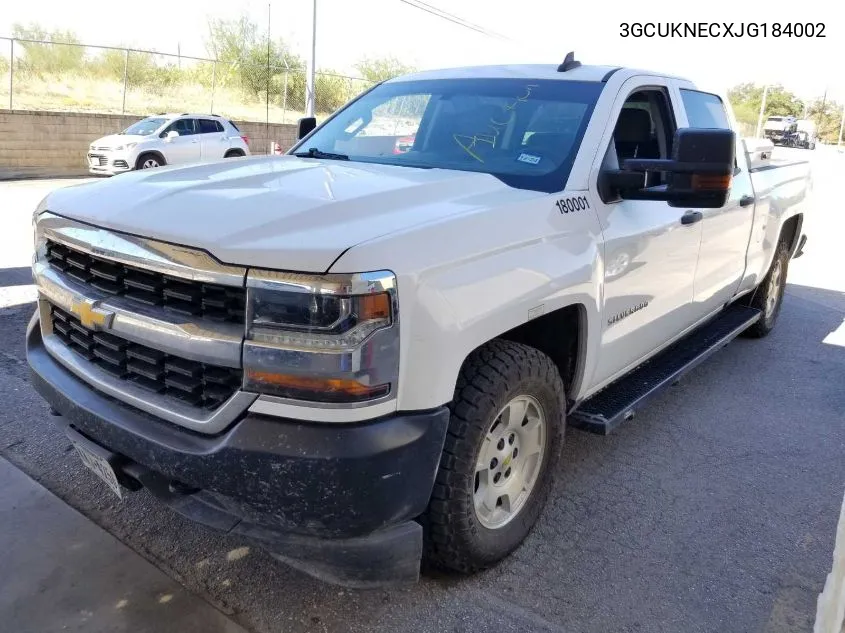 2018 Chevrolet Silverado K1500/K1500 Ls VIN: 3GCUKNECXJG184002 Lot: 40930842