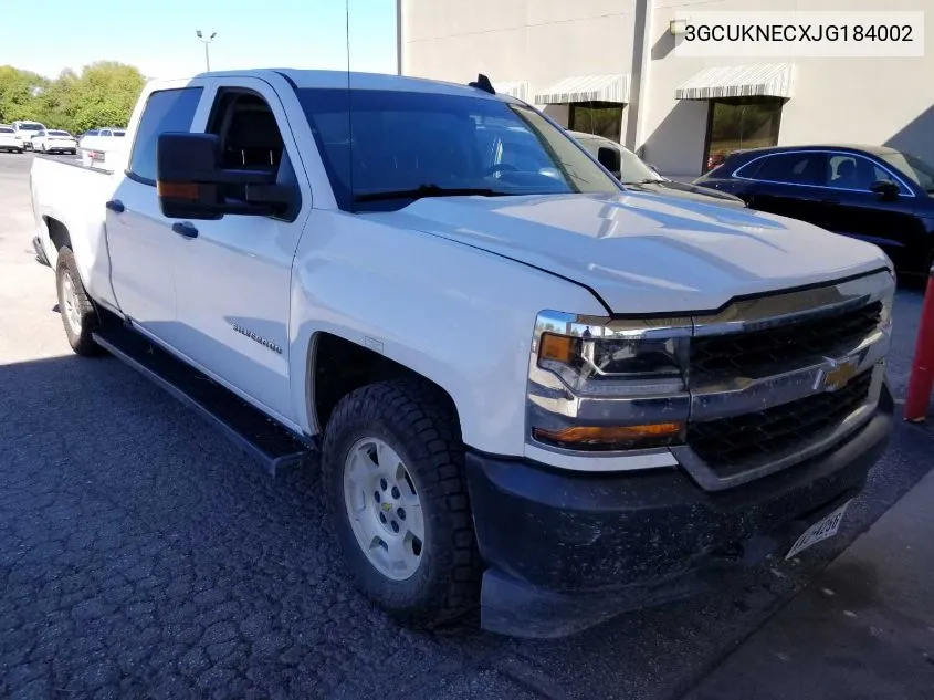 2018 Chevrolet Silverado K1500/K1500 Ls VIN: 3GCUKNECXJG184002 Lot: 40930842