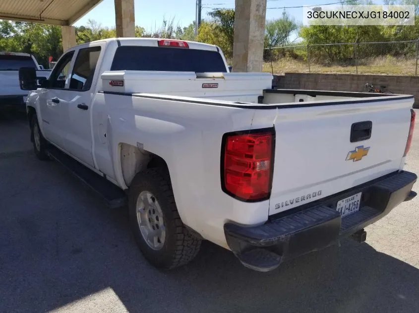 2018 Chevrolet Silverado K1500/K1500 Ls VIN: 3GCUKNECXJG184002 Lot: 40930842