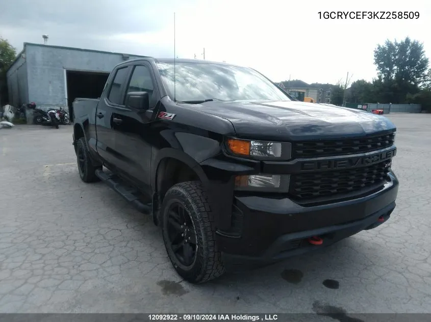 1GCRYCEF3KZ258509 2019 Chevrolet Silverado 1500