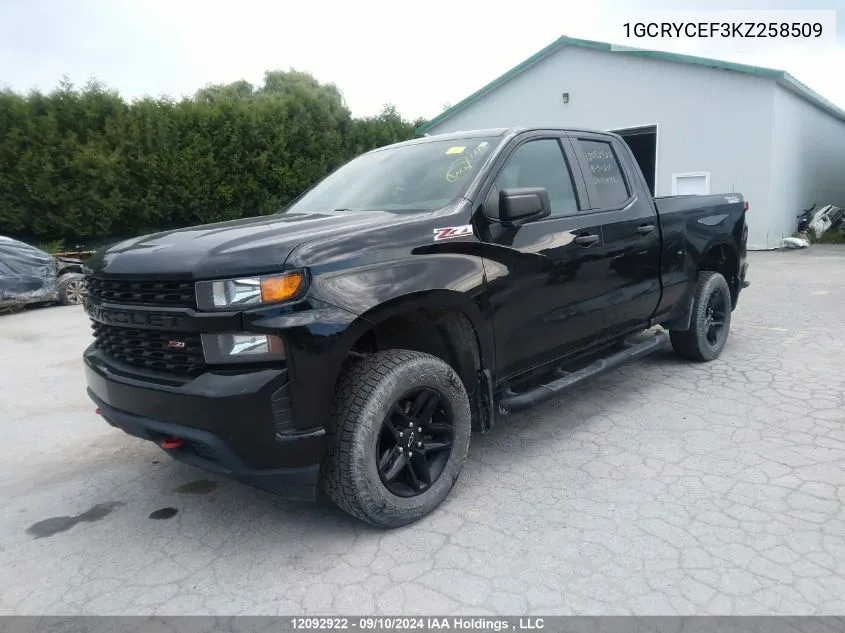 1GCRYCEF3KZ258509 2019 Chevrolet Silverado 1500