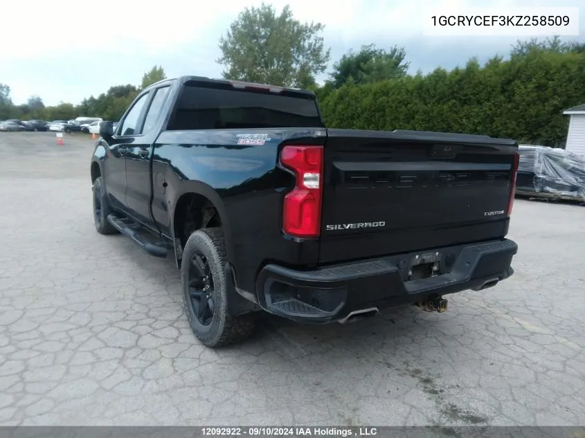 1GCRYCEF3KZ258509 2019 Chevrolet Silverado 1500