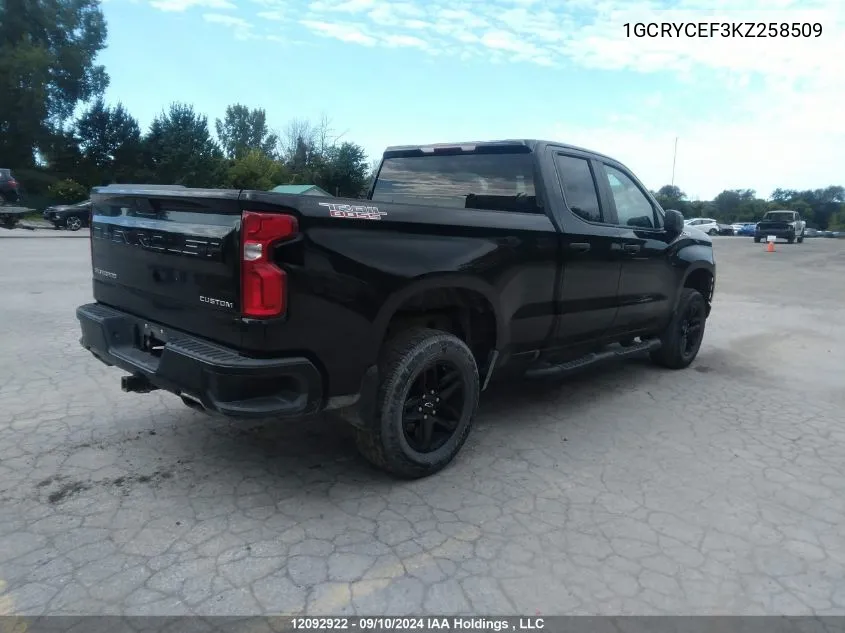 1GCRYCEF3KZ258509 2019 Chevrolet Silverado 1500