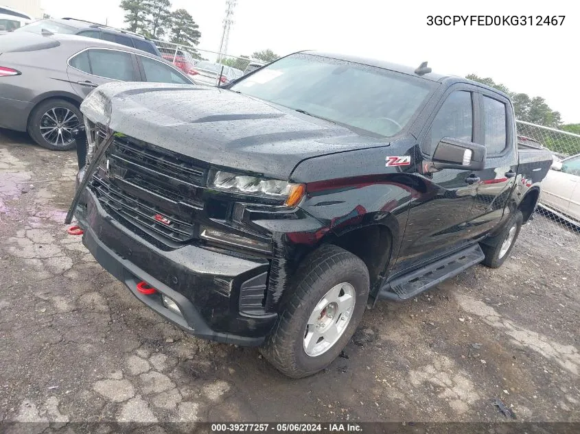 2019 Chevrolet Silverado 1500 Lt Trail Boss VIN: 3GCPYFED0KG312467 Lot: 39277257