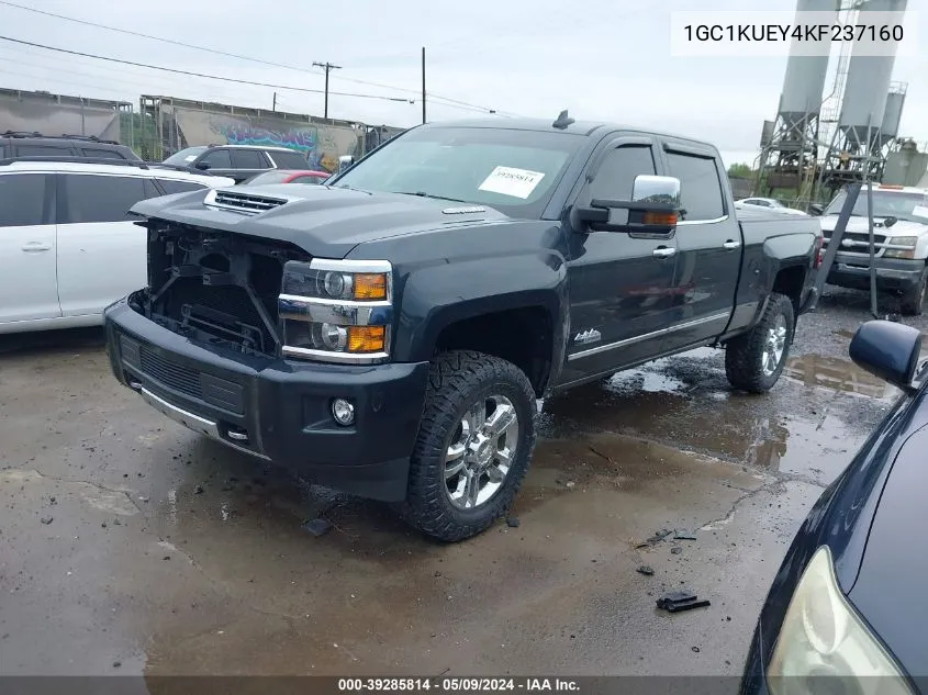 2019 Chevrolet Silverado 2500Hd High Country VIN: 1GC1KUEY4KF237160 Lot: 39285814