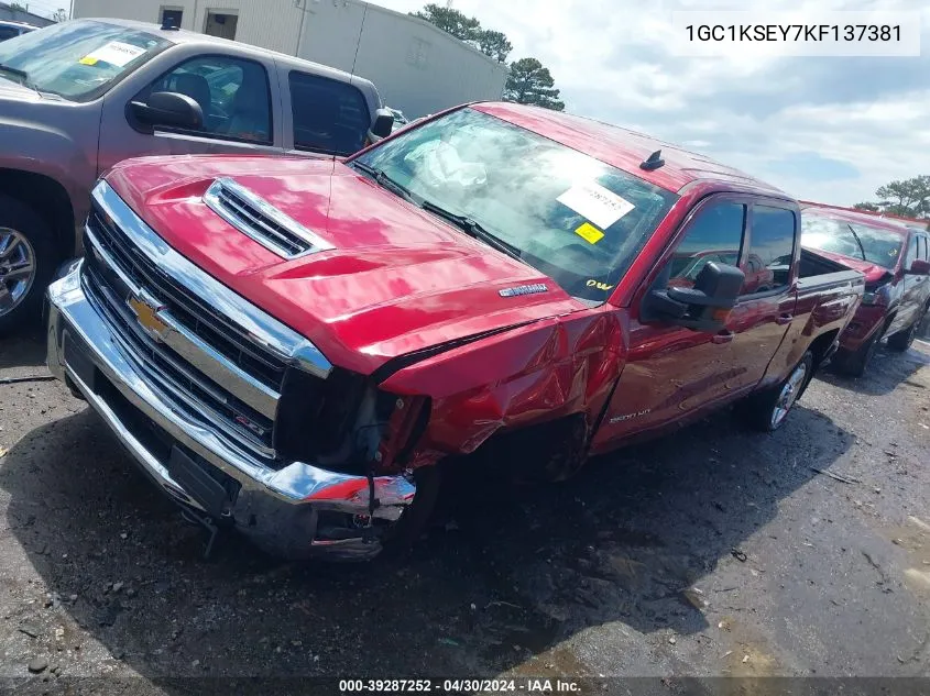 2019 Chevrolet Silverado 2500Hd Lt VIN: 1GC1KSEY7KF137381 Lot: 39287252