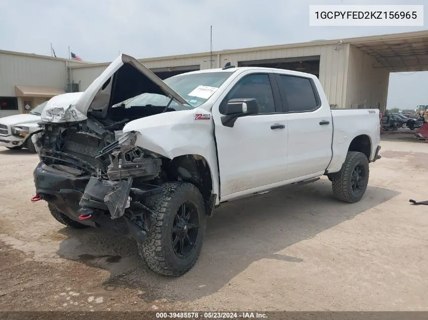 2019 Chevrolet Silverado 1500 Lt Trail Boss VIN: 1GCPYFED2KZ156965 Lot: 39485578