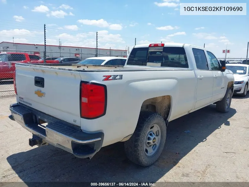 2019 Chevrolet Silverado 2500Hd Lt VIN: 1GC1KSEG2KF109690 Lot: 39656137