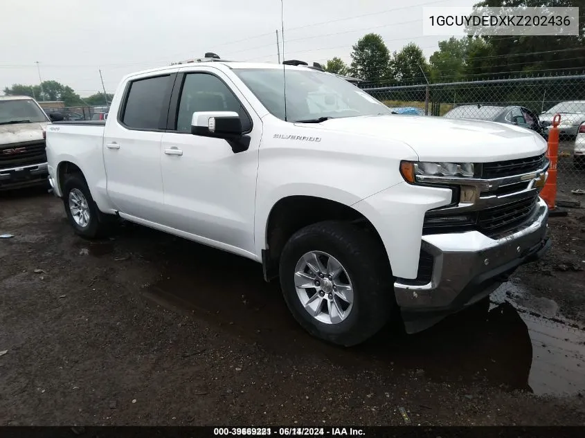 2019 Chevrolet Silverado 1500 Lt VIN: 1GCUYDEDXKZ202436 Lot: 39669221