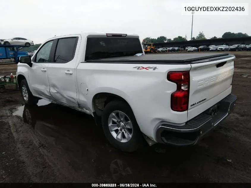 1GCUYDEDXKZ202436 2019 Chevrolet Silverado 1500 Lt