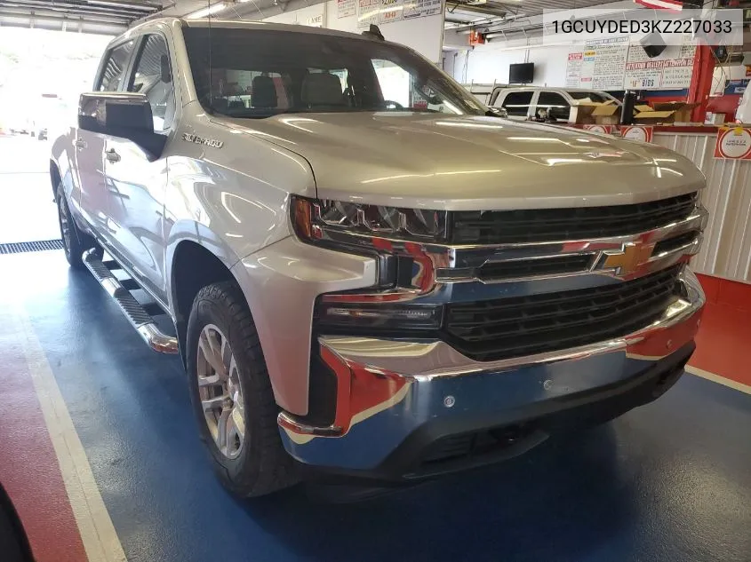 2019 Chevrolet Silverado 1500 Lt VIN: 1GCUYDED3KZ227033 Lot: 40265289