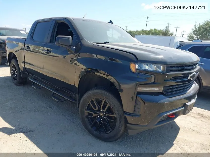 2019 Chevrolet Silverado 1500 Lt VIN: 1GCPWCED0KZ147721 Lot: 40290106