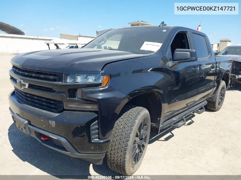 1GCPWCED0KZ147721 2019 Chevrolet Silverado 1500 Lt