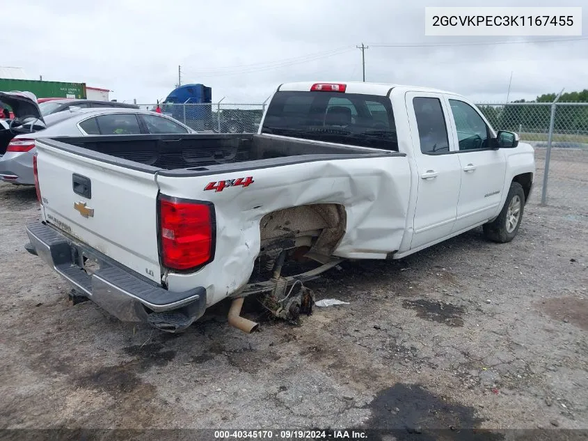 2GCVKPEC3K1167455 2019 Chevrolet Silverado 1500 Ld Lt