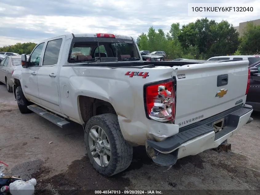 2019 Chevrolet Silverado 2500Hd High Country VIN: 1GC1KUEY6KF132040 Lot: 40347013