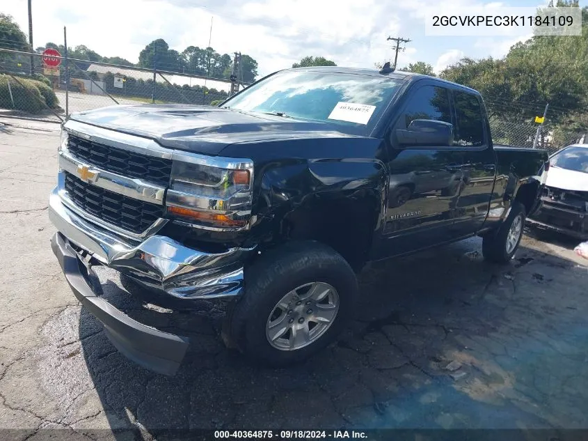 2GCVKPEC3K1184109 2019 Chevrolet Silverado 1500 Ld Lt