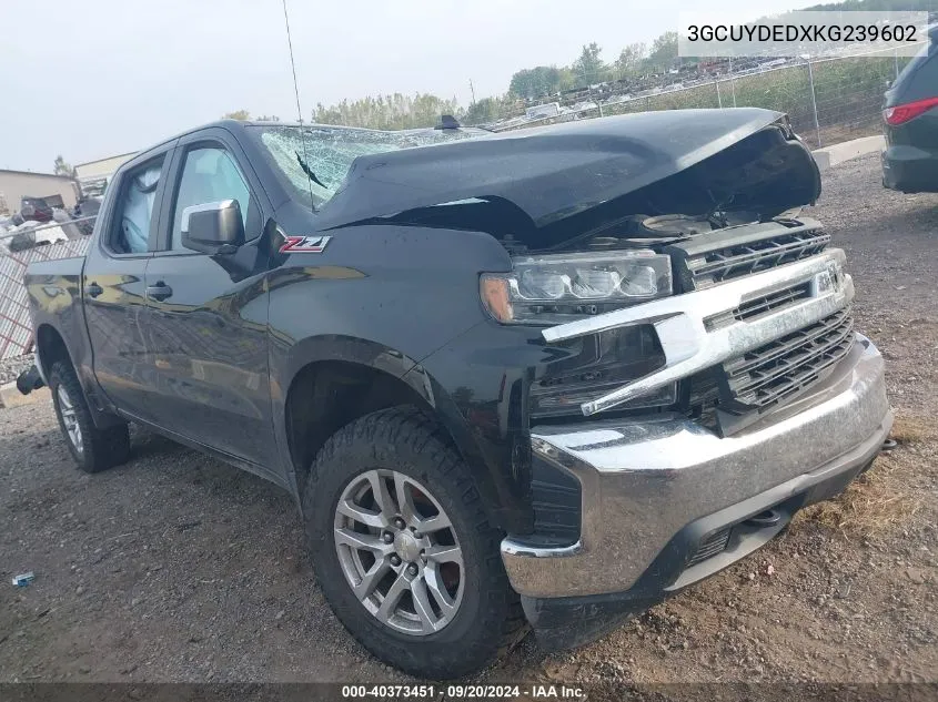 2019 Chevrolet Silverado 1500 Lt VIN: 3GCUYDEDXKG239602 Lot: 40373451